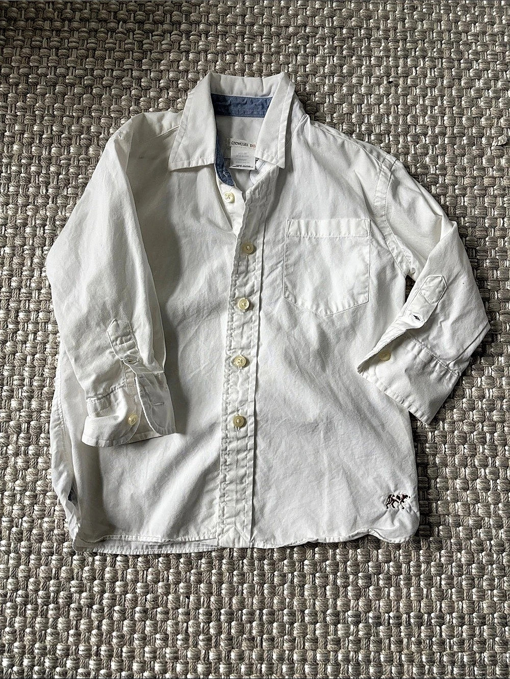 Crewcuts Kids White Button Down Shirt